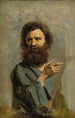 Cabeza de hombre barbudo - Jean-Baptiste-Camille Corot — vista de la obra