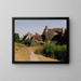 Houses near Orléans - Jean-Baptiste-Camille Corot — framed artwork on a wall