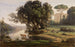 Paisaje italiano, sitio de Italia, sol naciente - Jean-Baptiste-Camille Corot — vista de la obra