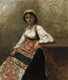 Mujer italiana La Morieri - Jean-Baptiste-Camille Corot — vista de la obra