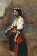 Mujer italiana en el pozo - Jean-Baptiste-Camille Corot — vista de la obra