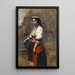 Mujer italiana en el pozo - Jean-Baptiste-Camille Corot — cuadro enmarcado en la pared
