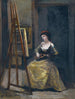 Joven mujer tocando la mandolina - Jean-Baptiste-Camille Corot — vista de la obra