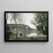 L'Étang de Ville-d'Avray - Jean-Baptiste-Camille Corot | Reproduction — cuadro enmarcado en la pared