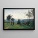 El Encuentro matutino en las alturas de Sèvres - Jean-Baptiste-Camille Corot — cuadro enmarcado en la pared