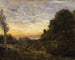 The tower in the trees - Jean-Baptiste-Camille Corot — artwork view