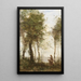 La Lisière du bois - Jean-Baptiste-Camille Corot — framed artwork on a wall