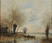 La pesca en barca junto a los sauces - Jean-Baptiste-Camille Corot — vista de la obra