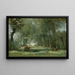 L'Allée verte - Jean-Baptiste-Camille Corot — cuadro enmarcado en la pared