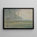 Paisaje cerca de Bussières - Jean-Baptiste-Camille Corot — cuadro enmarcado en la pared
