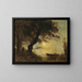 Le Bateau au clair de lune - Jean-Baptiste-Camille Corot — framed artwork on a wall