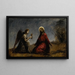 El Cristo en el huerto de los Olivos - Jean-Baptiste-Camille Corot — cuadro enmarcado en la pared
