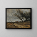 El golpe de viento - Jean-Baptiste-Camille Corot — cuadro enmarcado en la pared