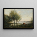 El Marais - Jean-Baptiste-Camille Corot — cuadro enmarcado en la pared