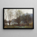 Los estanques de Ville-d'Avray - Jean-Baptiste-Camille Corot — cuadro enmarcado en la pared