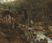 Un torrente con una cabra de pie filando - Jean-Baptiste-Camille Corot — vista de la obra