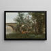 Mantes Los márgenes del Sena al pie del puente - Jean-Baptiste-Camille Corot — cuadro enmarcado en la pared
