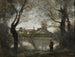 Mantes at dusk - Jean-Baptiste-Camille Corot — artwork view