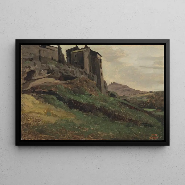 JeanBaptisteCamille Corot - Marino Grandes Fabriques Au Sommet De Rochers.webp