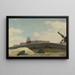 Montmartre, muro y molino - Jean-Baptiste-Camille Corot — cuadro enmarcado en la pared