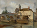 Moret-sur-Loing, el puente y la iglesia - Jean-Baptiste-Camille Corot — vista de la obra