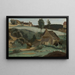 Morvan, Petit Moulin - Jean-Baptiste-Camille Corot — cuadro enmarcado en la pared