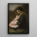 Madre e hijo - Jean-Baptiste-Camille Corot — cuadro enmarcado en la pared