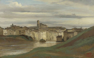 JeanBaptisteCamille Corot - On The Banks Of The Tiber Rome.webp