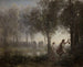 Orfeo conduciendo a Eurídice fuera del Hades - Jean-Baptiste-Camille Corot — vista de la obra