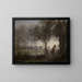 Orfeo conduciendo a Eurídice fuera del Hades - Jean-Baptiste-Camille Corot — cuadro enmarcado en la pared