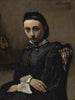 Retrato de una joven mujer - Jean-Baptiste-Camille Corot — vista de la obra