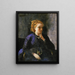 Retrato de una mujer - Jean-Baptiste-Camille Corot — cuadro enmarcado en la pared