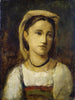 Portrait of an Italian Girl - Jean-Baptiste-Camille Corot — artwork view