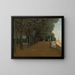 la terraza de la Villa Pamphili en Roma - Jean-Baptiste-Camille Corot — cuadro enmarcado en la pared