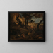 San Jerónimo - Jean-Baptiste-Camille Corot — cuadro enmarcado en la pared