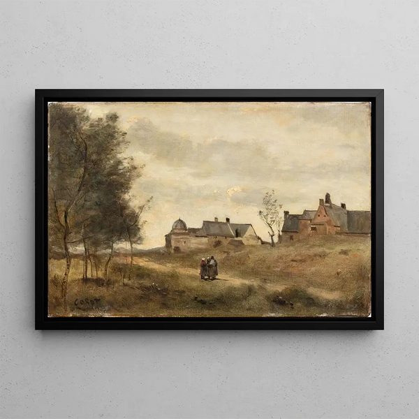 Saint-Servan Painting - Jean-Baptiste-Camille Corot — framed artwork on a wall