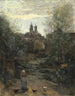 Semur El camino de la iglesia - Jean-Baptiste-Camille Corot — vista de la obra