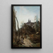 Semur le chemin de l'église - Jean-Baptiste-Camille Corot — cuadro enmarcado en la pared