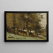 Bosque Sombrío - Jean-Baptiste-Camille Corot — cuadro enmarcado en la pared