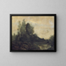 recuerdo de Ariccia - Jean-Baptiste-Camille Corot — cuadro enmarcado en la pared