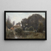 Recuerdo de la Villa Borghèse - Jean-Baptiste-Camille Corot — cuadro enmarcado en la pared