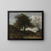 Recuerdo de Normandía - Jean-Baptiste-Camille Corot — cuadro enmarcado en la pared