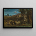 Study for The Destruction of Sodom - Jean-Baptiste-Camille Corot — framed artwork on a wall