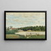 El Baño - Jean-Baptiste-Camille Corot — cuadro enmarcado en la pared