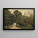 L'entrée de la villa de M. Dubuisson à Brunoy - Jean-Baptiste-Camille Corot — cuadro enmarcado en la pared