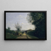 Los alrededores de París - Jean-Baptiste-Camille Corot — cuadro enmarcado en la pared