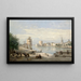 El puerto de La Rochelle - Jean-Baptiste-Camille Corot — cuadro enmarcado en la pared