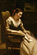 La Lettre - Jean-Baptiste-Camille Corot — vista de la obra