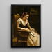 La Lettre - Jean-Baptiste-Camille Corot — cuadro enmarcado en la pared