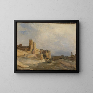 JeanBaptisteCamille Corot - The Papal Castle in Avignon.webp